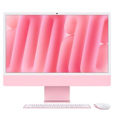 Apple 2024 아이맥 24 M4, 핑크, M4 10코어, 10코어 GPU, 24GB, 1TB