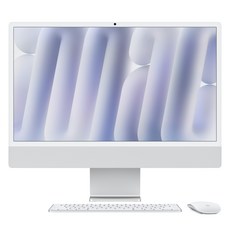 Apple 2024 아이맥 24 M4 Nano texture 글래스, 실버, M4 10코어, 10코어 GPU, 256GB, 16GB