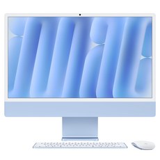 Apple 2024 아이맥 24 M4, 블루, M4 10코어, 10코어 GPU, 16GB, 1TB