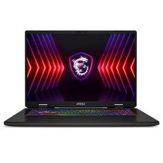 MSI 2024 스워드 17 HX 코어i9 인텔 14세대 지포스 RTX 4070, 코스모스 그레이 + 블랙, 2TB, 32GB, Free DOS, Sword 17 HX B14VGKG-057XKR