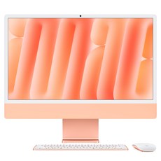 Apple 2024 아이맥 24 M4, 오렌지, M4 10코어, 10코어 GPU, 24GB, 1TB