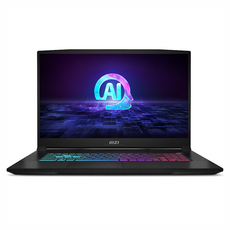 MSI 2024 스워드 GF76 17.3 라이젠9 라이젠 8000 시리즈 지포스 RTX 4060, 블랙, Sword GF76 A AI B8VF-R9 (1000), 512GB, 16GB, Free DOS