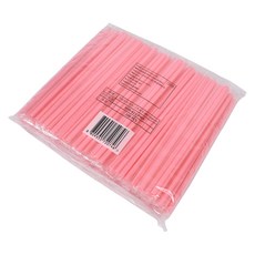 핑크 하트 스트로우 개별포장, 200개입, 1개
