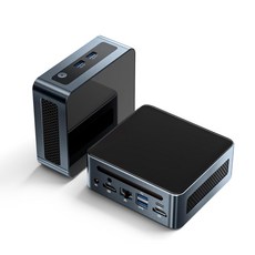 미니 PC AMD Ryzen 5 5625U Chatreey Tiny 데스크탑 컴퓨터 Win11 Pro AN2P 휴대용 게임 PC NVME SSD WiFi 6/BT 5.0, Black, 32G DDR4+1TB SSD, 1TB, 32GB