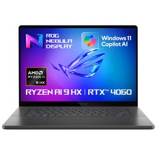 에이수스 2024 ROG 제피러스 G16 라이젠 AI 9 HX 지포스 RTX 4060 GA605WV-QR066W, 이클립스그레이, 1TB, 32GB, WIN11 Home