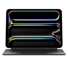 Apple 정품 매직 키보드 iPad Pro M4 모델용, 블랙, 한국어