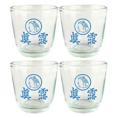 진로이즈백 소주잔, 블루, 4개