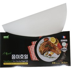 그린텍코리아 쏙쏙 뽑아쓰는 원형 Sheet 종이 호일, 26.5cm, 100개입, 1개