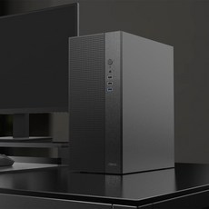 한성컴퓨터 AMD 라이젠 5 5500GT 16GB+512GB 내장그래픽 슈컴 조립PC 사무용 데스크탑 조립컴퓨터, 16GB, 블랙, hs:159223, 500GB, Free DOS