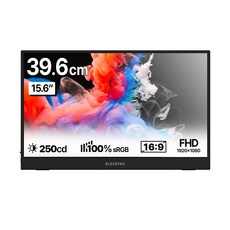 일렉싱크 FHD 휴대용 모니터, 39cm, S15A(블랙)