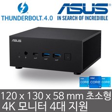 ASUS ExpertCenter PN64-E1 i7-13700H (32GB 램/1TB M.2 Gen4 SSD) Iris Xe 그래픽/4K 모니터 4대 지원/썬더볼트4.0 미니PC, 32GB