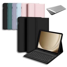 삼성 갤럭시탭A9+ 11인치 블루투스 키보드 케이스 북커버 플러스 S펜수납 SM-X210N X215N X216N 케이스나라, 핑크
