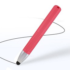 제이군샵 어린이 키즈용 정전식 실리콘 터치펜 / 디지털학습기 태블릿PC 아이패드 칠판 보드 스마트패드 갤럭시탭, 1개, 레드