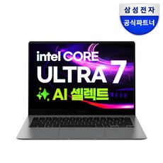 삼성전자 갤럭시북5 프로 NT940XHA-K71AR 인텔 울트라7 AI 셀렉트 터치스크린 사무용 고사양 영상편집 대학생 윈도우11 노트북, WIN11 Home, 32GB, 2TB, 그레이
