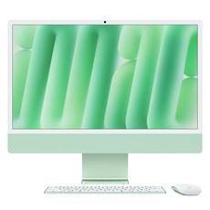 Apple 2024 아이맥 24 M4, 그린, M4 10코어, 10코어 GPU, 16GB, 256GB