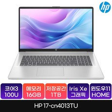 HP 2024 노트북 17 코어3 인텔 14세대, Natural Silver, 1TB, 16GB, WIN11 Home, 17-cn4013TU