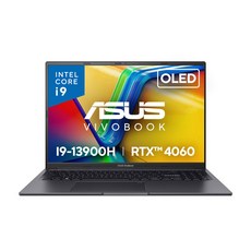 에이수스 2024 비보북 16X OLED 코어i9 인텔 13세대 지포스 RTX 4060, 인디블랙, K3605VV-MX356, 512GB, 32GB, Win11 Home